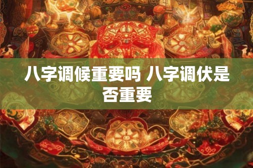 八字调候重要吗 八字调伏是否重要