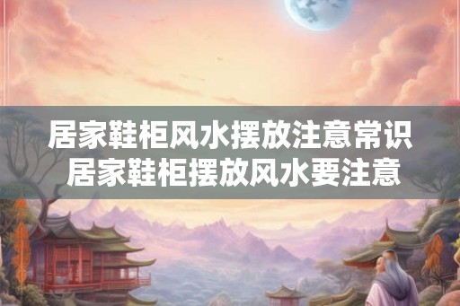 居家鞋柜风水摆放注意常识 居家鞋柜摆放风水要注意什么