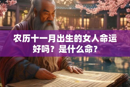 农历十一月出生的女人命运好吗？是什么命？
