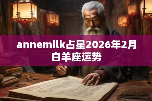 annemilk占星2026年2月白羊座运势