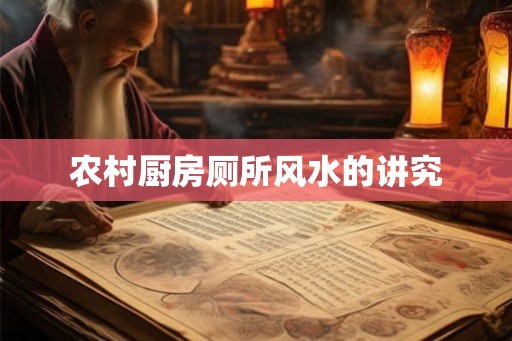 农村厨房厕所风水的讲究