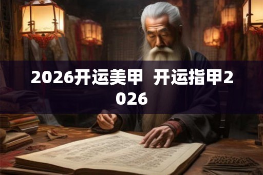 2026开运美甲  开运指甲2026