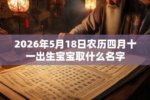 2026年5月18日农历四月十一出生宝宝取什么名字