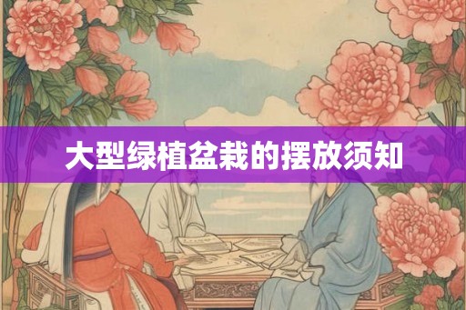 大型绿植盆栽的摆放须知