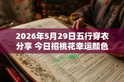 2026年5月29日五行穿衣分享 今日招桃花幸运颜色