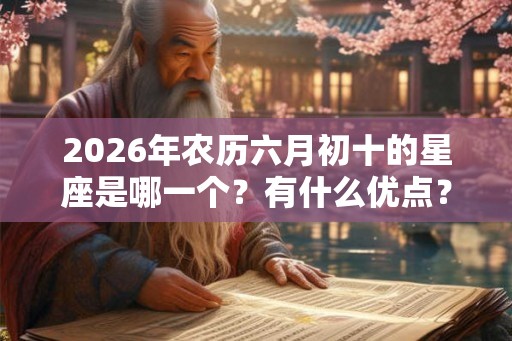 2026年农历六月初十的星座是哪一个?有什么优点? 2026年农历六月初十的星座是哪一个?有什么优点?