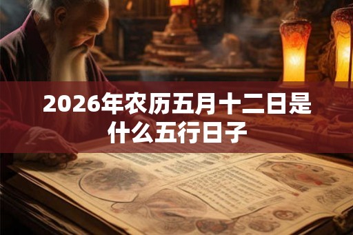 2026年农历五月十二日是什么五行日子