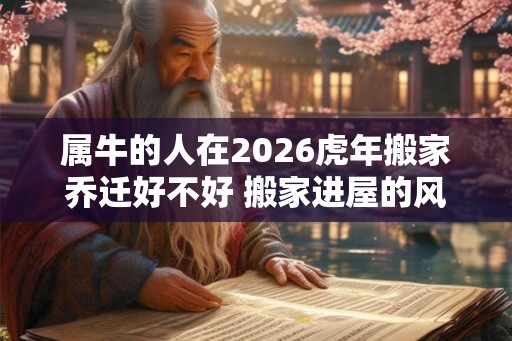 属牛的人在2026虎年搬家乔迁好不好 搬家进屋的风水顺序