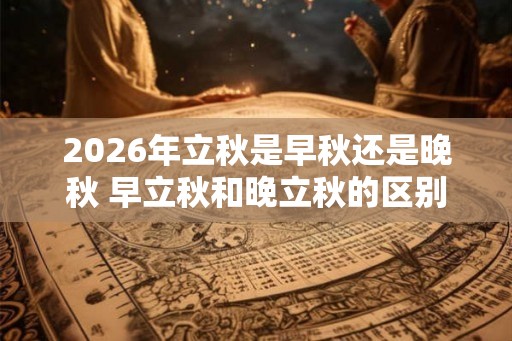 2026年立秋是早秋还是晚秋 早立秋和晚立秋的区别 2026年立秋是早秋还是晚秋 早立秋和晚立秋的区别