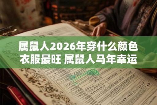 属鼠人2026年穿什么颜色衣服最旺 属鼠人马年幸运色是什么