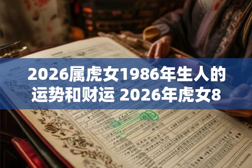 2026属虎女1986年生人的运势和财运 2026年虎女86年生运势财运如何