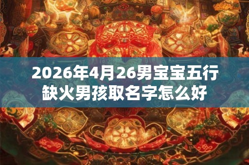 2026年4月26男宝宝五行缺火男孩取名字怎么好