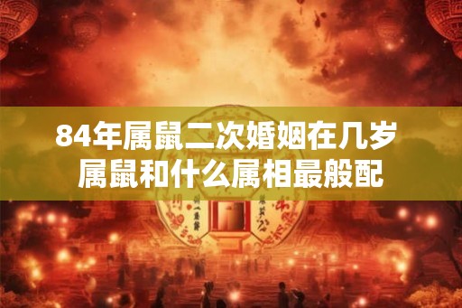 84年属鼠二次婚姻在几岁 属鼠和什么属相最般配