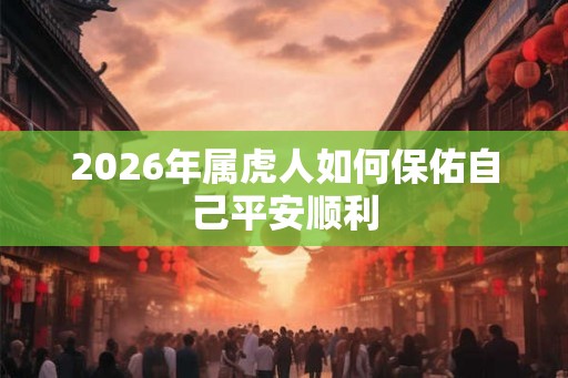 2026年属虎人如何保佑自己平安顺利