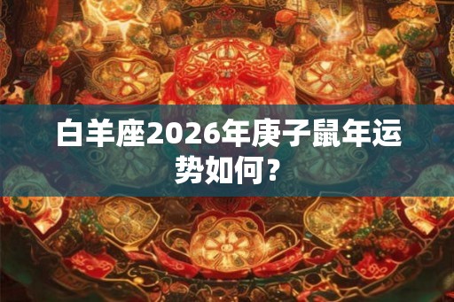 白羊座2026年庚子鼠年运势如何？