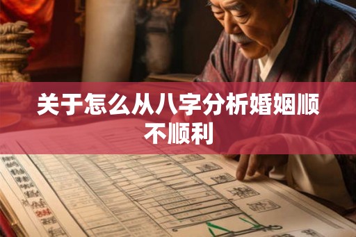 关于怎么从八字分析婚姻顺不顺利