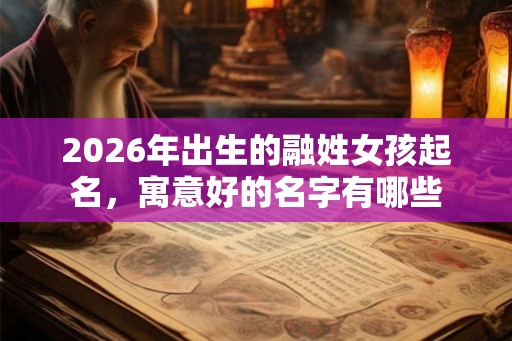 2026年出生的融姓女孩起名，寓意好的名字有哪些