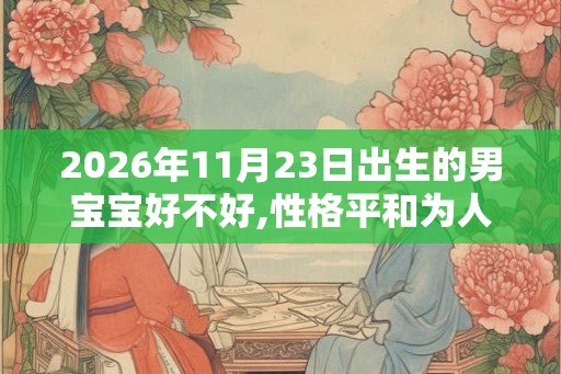 2026年11月23日出生的男宝宝好不好,性格平和为人勤俭