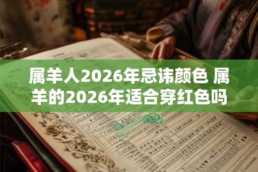 属羊人2026年忌讳颜色 属羊的2026年适合穿红色吗