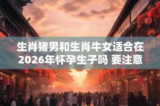 生肖猪男和生肖牛女适合在2026年怀孕生子吗 要注意什么 生肖猪男和生肖牛女适合在2026年怀孕生子吗 要注意什么