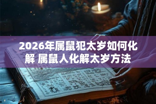 2026年属鼠犯太岁如何化解 属鼠人化解太岁方法