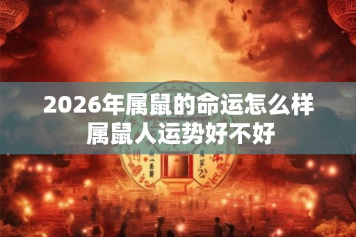 2026年属鼠的命运怎么样 属鼠人运势好不好
