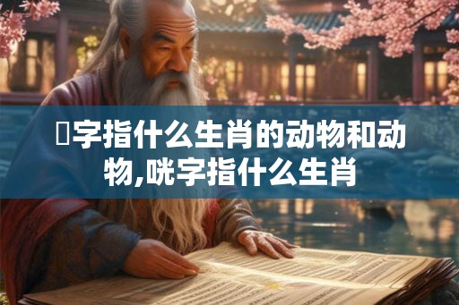 銄字指什么生肖的动物和动物,咣字指什么生肖