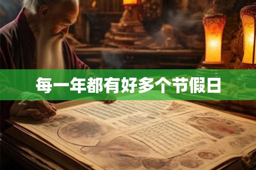 每一年都有好多个节假日