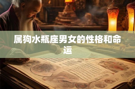 属狗水瓶座男女的性格和命运
