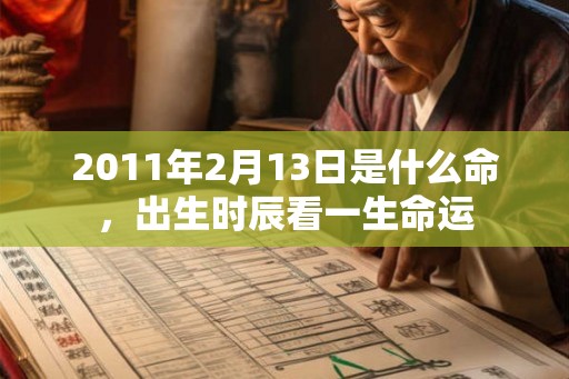 2011年2月13日是什么命，出生时辰看一生命运