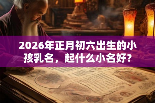2026年正月初六出生的小孩乳名，起什么小名好？