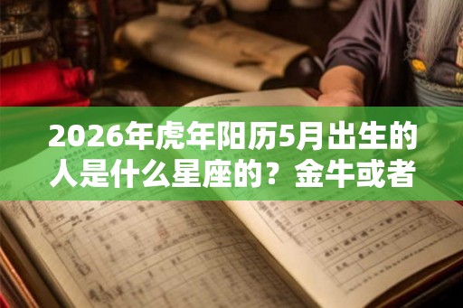 2026年虎年阳历5月出生的人是什么星座的？金牛或者双子