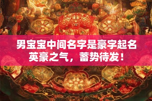 男宝宝中间名字是豪字起名英豪之气，蓄势待发！