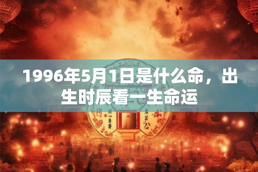 1996年5月1日是什么命，出生时辰看一生命运