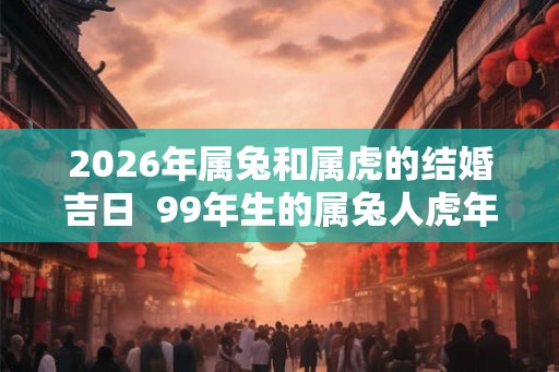 2026年属兔和属虎的结婚吉日  99年生的属兔人虎年可以结婚不