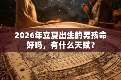 2026年立夏出生的男孩命好吗，有什么天赋？