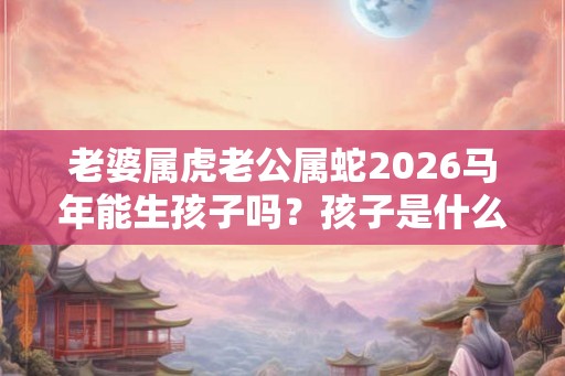 老婆属虎老公属蛇2026马年能生孩子吗？孩子是什么命？