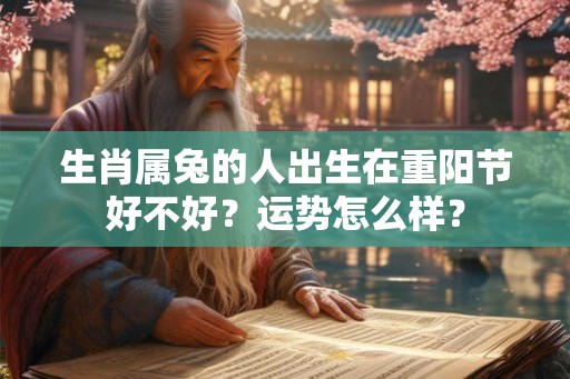 生肖属兔的人出生在重阳节好不好？运势怎么样？