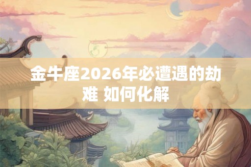 金牛座2026年必遭遇的劫难 如何化解