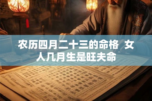 农历四月二十三的命格  女人几月生是旺夫命