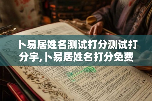 卜易居姓名测试打分测试打分宇,卜易居姓名打分免费测试 卜易居姓名测试打分测试打分宇,卜易居姓名打分免费测试