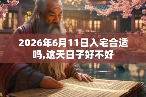 2026年6月11日入宅合适吗,这天日子好不好