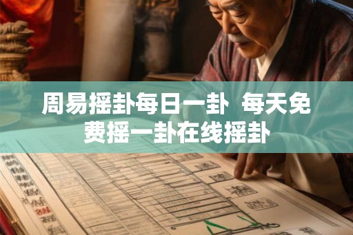 周易摇卦每日一卦  每天免费摇一卦在线摇卦