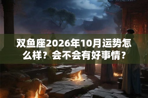 双鱼座2026年10月运势怎么样？会不会有好事情？