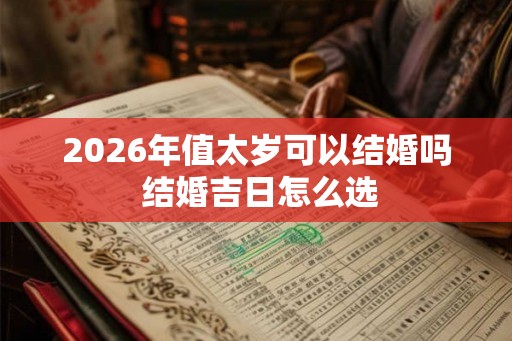 2026年值太岁可以结婚吗 结婚吉日怎么选