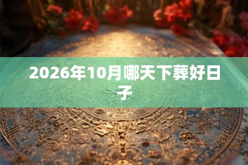 2026年10月哪天下葬好日子