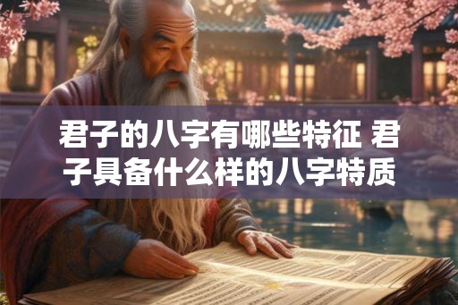 君子的八字有哪些特征 君子具备什么样的八字特质