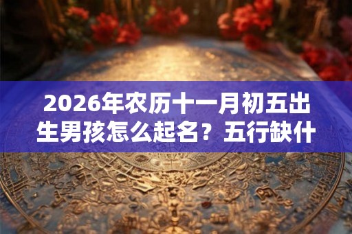 2026年农历十一月初五出生男孩怎么起名？五行缺什么？