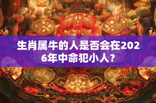 生肖属牛的人是否会在2026年中命犯小人？