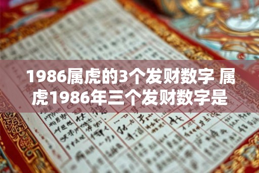 1986属虎的3个发财数字 属虎1986年三个发财数字是什么
